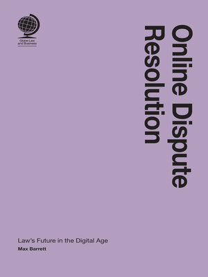 cover image of Online Dispute Resolution